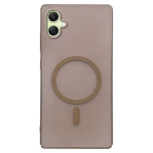 For Samsung Galaxy A06 4G Magnetic Case Frosted PC Phone Cover - Desert Gold - 1