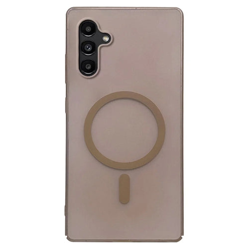 For Samsung Galaxy A15 4G / 5G Magnetic Case Frosted PC Phone Cover - Desert Gold - 1