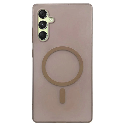 For Samsung Galaxy A16 4G / 5G Magnetic Case Frosted PC Phone Cover - Desert Gold - 1