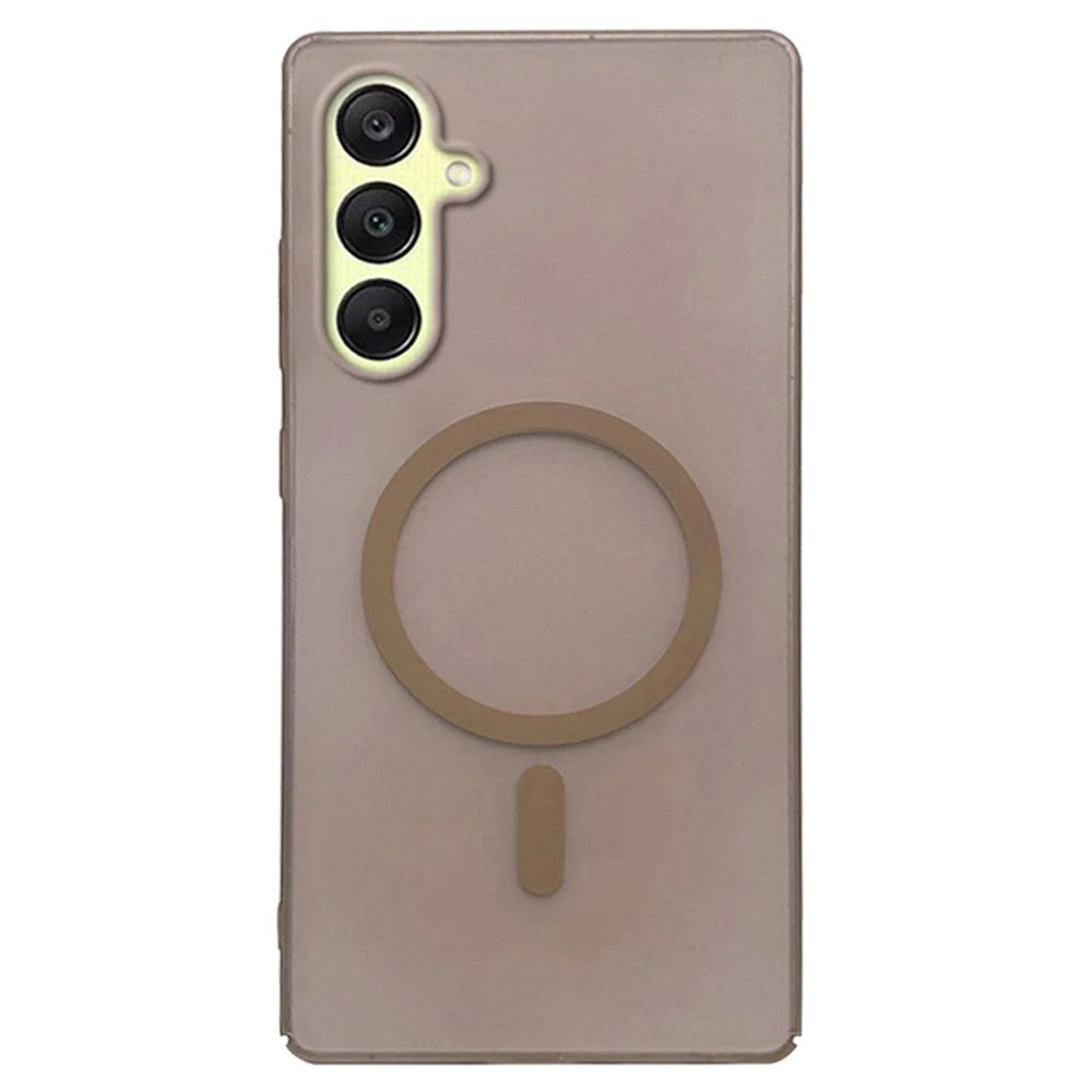 For Samsung Galaxy A26 5G Magnetic Case Frosted PC Phone Cover - Desert Gold - 1
