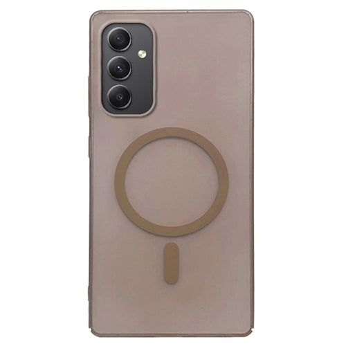 For Samsung Galaxy A35 5G Magnetic Case Frosted PC Phone Cover - Desert Gold - 1