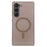 For Samsung Galaxy S23 Magnetic Case Frosted PC Phone Cover - Desert Gold - 1