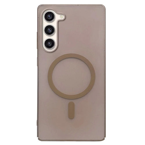 For Samsung Galaxy S23+ Magnetic Case Frosted PC Phone Cover - Desert Gold - 1