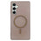 For Samsung Galaxy S24 FE Magnetic Case Frosted PC Phone Cover - Desert Gold - 1