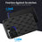 For iPhone 15 Pro Max Case Compatible with MagSafe Honeycomb Texture Aramid Fiber TPU Shockproof Phone Cover - 4
