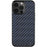 For iPhone 15 Pro Case Twill Texture Aramid Fiber + TPU Shockproof Phone Cover - Blue - 1