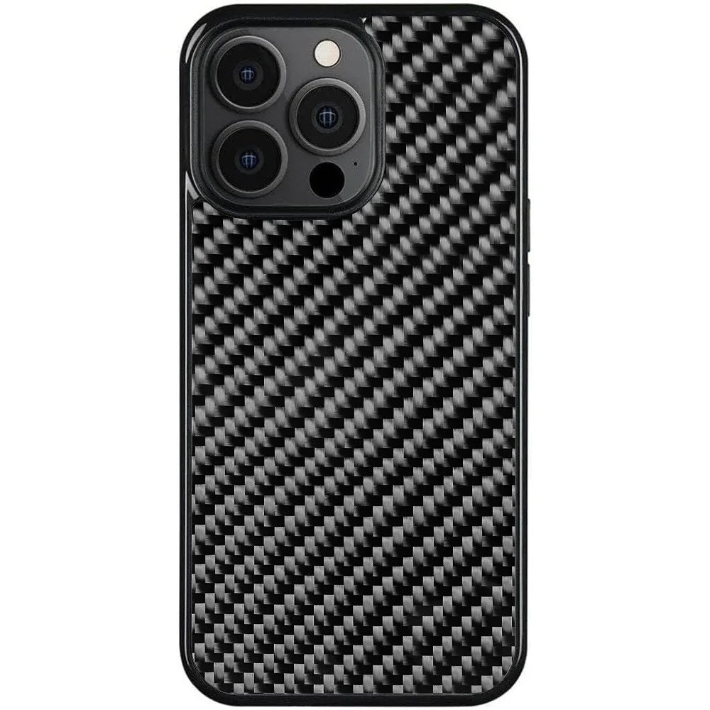 For iPhone 16 Pro Max Case Textured Aramid Fiber + TPU Shockproof Phone Cover - Twill Texture - 1