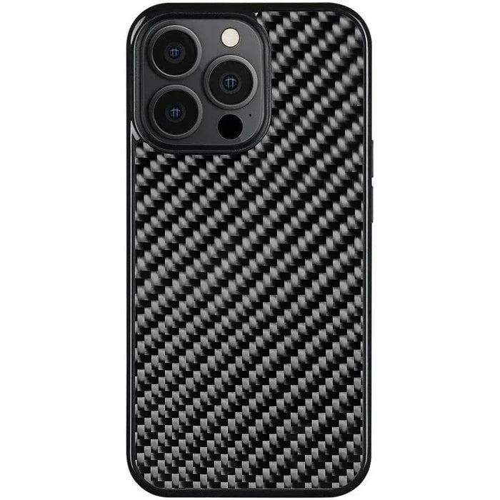 For iPhone 16 Pro Max Case Textured Aramid Fiber + TPU Shockproof Phone Cover - Twill Texture - 1