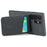 FIERRE SHANN For Samsung Galaxy S25 Ultra Case Card Holder Kickstand Leather RFID Blocking Back Cover - Black - 2