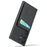 FIERRE SHANN For Samsung Galaxy S25 Ultra Case Card Holder Kickstand Leather RFID Blocking Back Cover - Black - 5