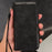For Realme C22 4G Imprinted Triangle Pattern Leather Magnetic Flip Cover Stand Feature Hand Strap Wallet Purse Phone Case - Black - 4