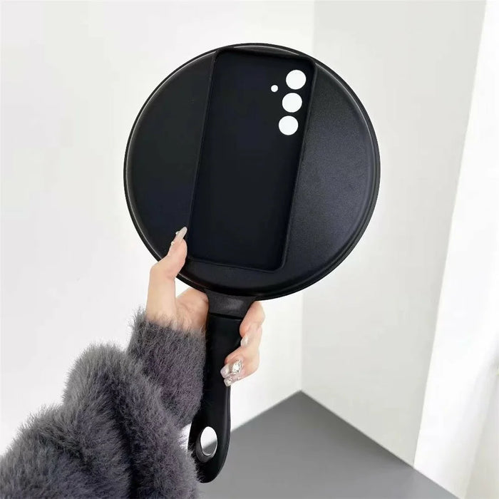 For Samsung Galaxy S25 Case Shockproof TPU + PC Phone Cover Novelty Frying Pan Design - 2