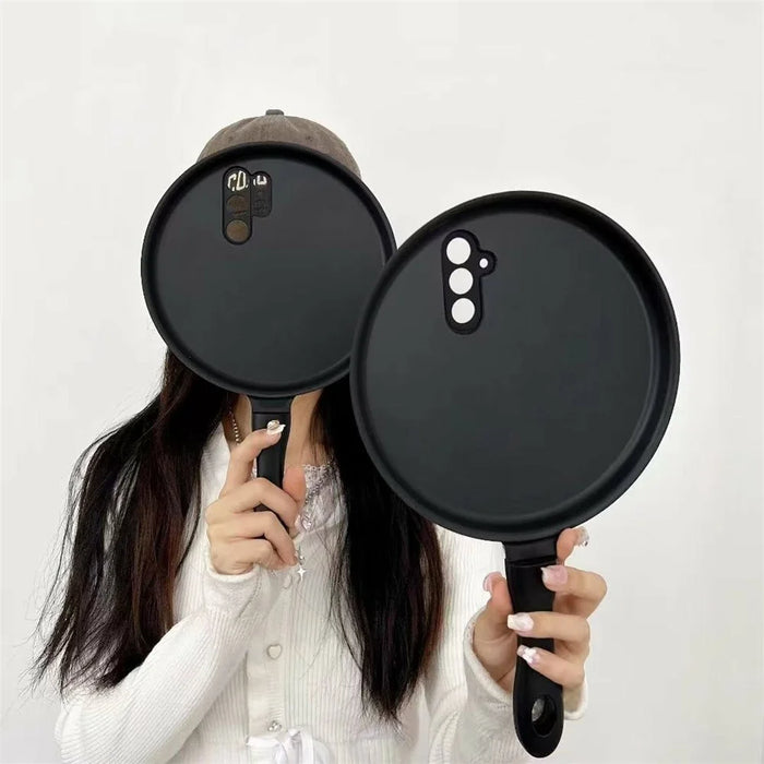 For Samsung Galaxy S25 Case Shockproof TPU + PC Phone Cover Novelty Frying Pan Design - 4