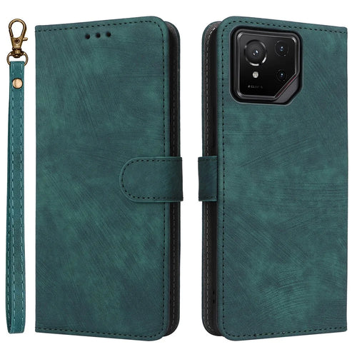 For Asus ROG Phone 9 5G / Phone 9 Pro 5G Case Wallet RFID Blocking PU Leather Cover Viewing Stand - Green - 1