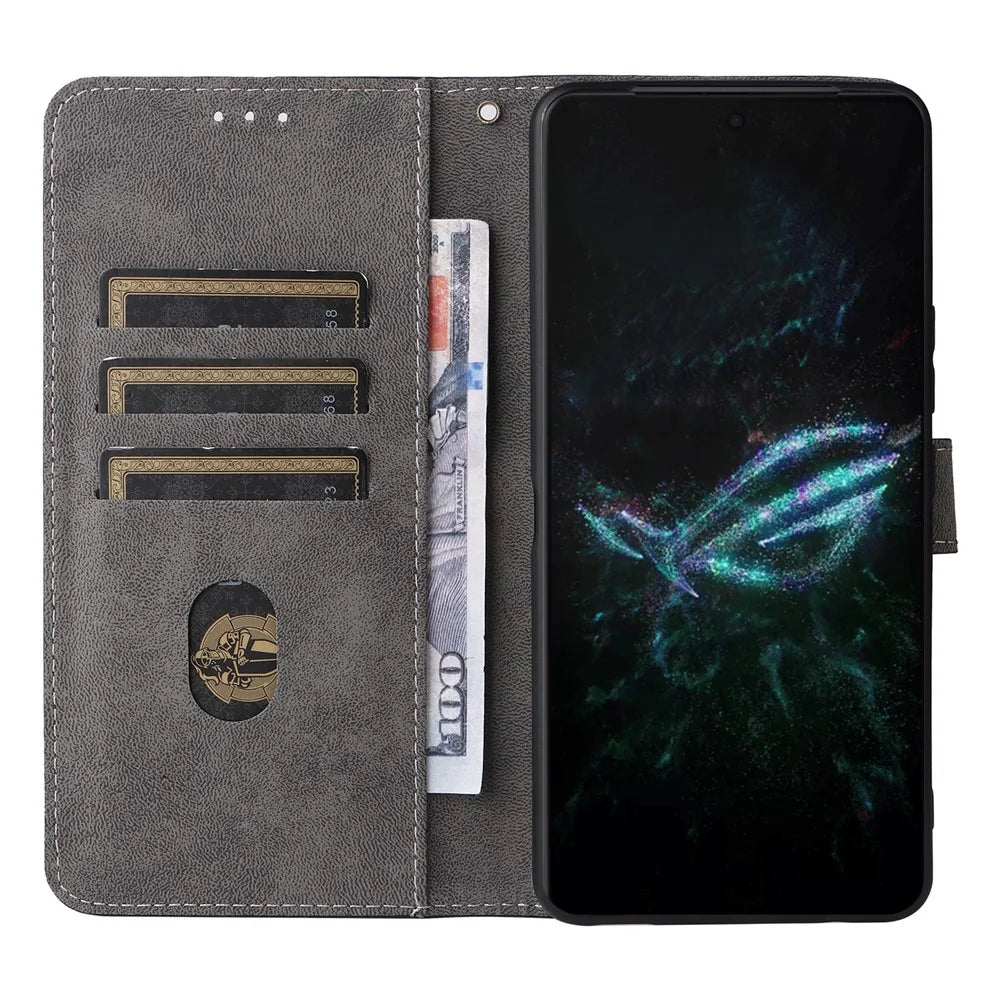 For Asus ROG Phone 9 5G / Phone 9 Pro 5G Case Wallet RFID Blocking PU Leather Cover Viewing Stand - Green - 2
