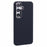 For Samsung Galaxy S25 Magnetic Case Carbon Fiber Texture Water Transfer PC Phone Cover - Black - 1
