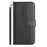 For iPhone 16 Pro Max Stand Case with Strap PU Leather Wallet Phone Cover S Shape Stitching Design - Black - 5