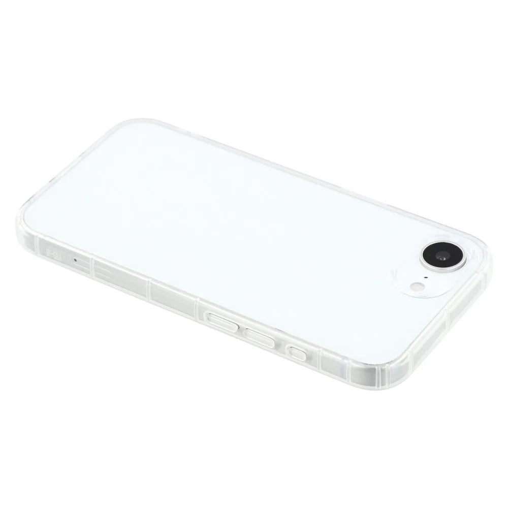 For iPhone 17e / 16e Phone Case Transparent TPU Cover Airbag Protection (Big Rear Lens Hole) - 5