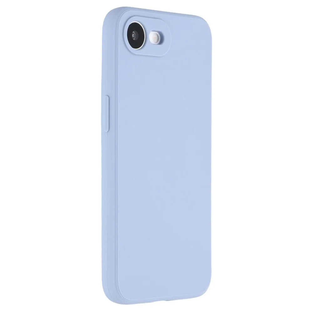 For iPhone 17e / 16e Case Precise Cutouts Straight Edge TPU Shockproof Phone Cover - Lavender Grey - 1