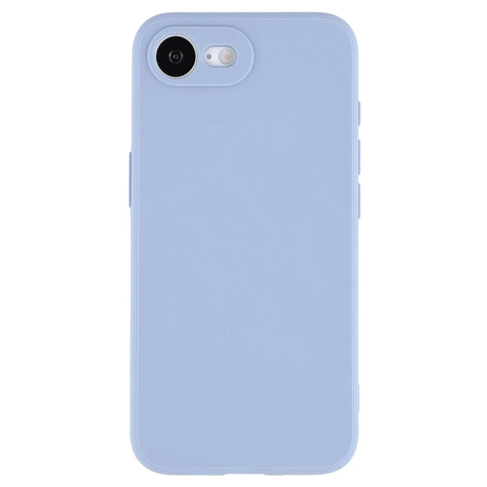 For iPhone 17e / 16e Case Precise Cutouts Straight Edge TPU Shockproof Phone Cover - Lavender Grey - 3
