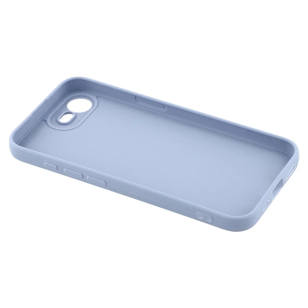 For iPhone 17e / 16e Case Precise Cutouts Straight Edge TPU Shockproof Phone Cover - Lavender Grey - 6