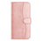 For Samsung Galaxy S24 Stand Case with Strap PU Leather Wallet Phone Cover S Shape Stitching Design - Rose Gold - 5