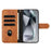 For Sony Xperia 10 VI Stand Case with Strap PU Leather Wallet Phone Cover S Shape Stitching Design - Brown - 3
