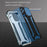 R-JUST Mechanical Armor Metal Shockproof Case for iPhone 14 Pro Anti-Fall Phone Shell Hollow Design Phone Protector - Blue - 3