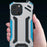R-JUST Mechanical Armor Metal Shockproof Case for iPhone 14 Pro Anti-Fall Phone Shell Hollow Design Phone Protector - Blue - 4