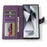 LC.IMEEKE L2 Series for Samsung Galaxy S25 Ultra Case PU Leather Wallet Detachable Magnetic Phone Cover - Purple - 3
