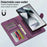 LC.IMEEKE L2 Series for Samsung Galaxy S25 Ultra Case PU Leather Wallet Detachable Magnetic Phone Cover - Purple - 6