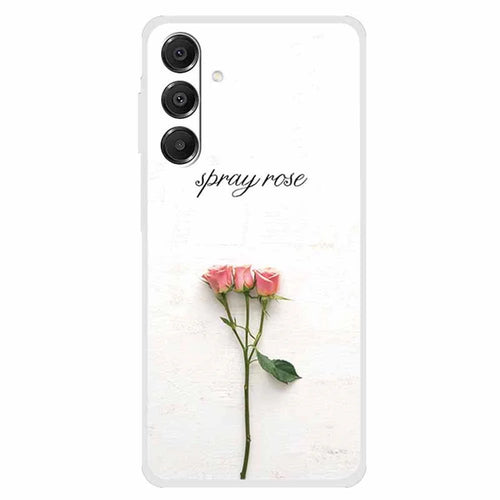 For Samsung Galaxy A16 5G / A16 4G Case Protective Soft TPU Phone Cover Pattern Printing - Three Flowers - 1