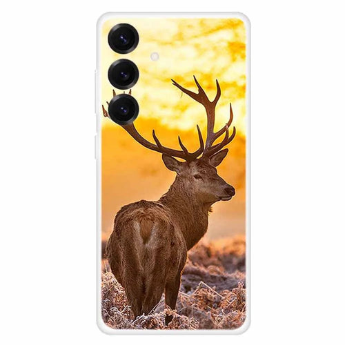 For Samsung Galaxy S25+ Case Protective Soft TPU Phone Cover Pattern Printing - Elk - 1
