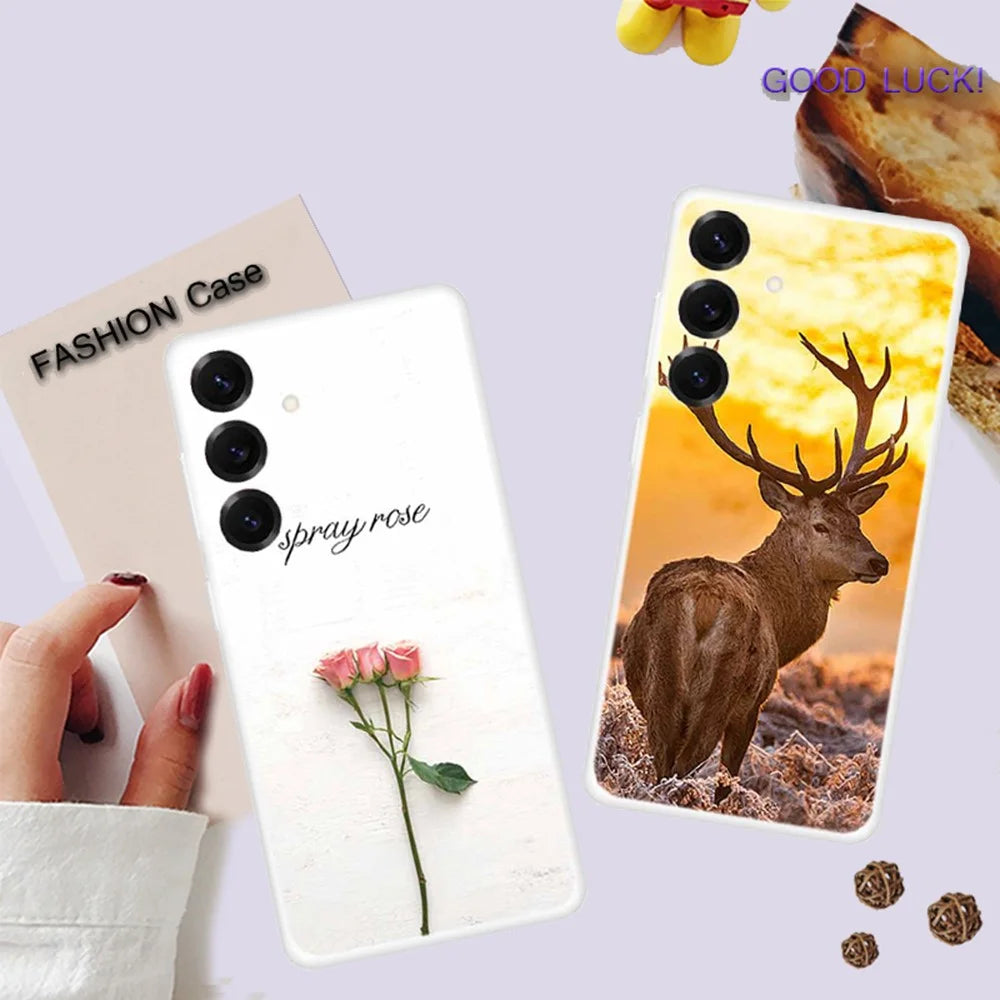 For Samsung Galaxy S25+ Case Protective Soft TPU Phone Cover Pattern Printing - Elk - 2
