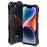 R-JUST Mechanical Armor Metal Case for iPhone 14 Anti-Drop Phone Cover Hollow Design Shockproof Shell - Black - 1