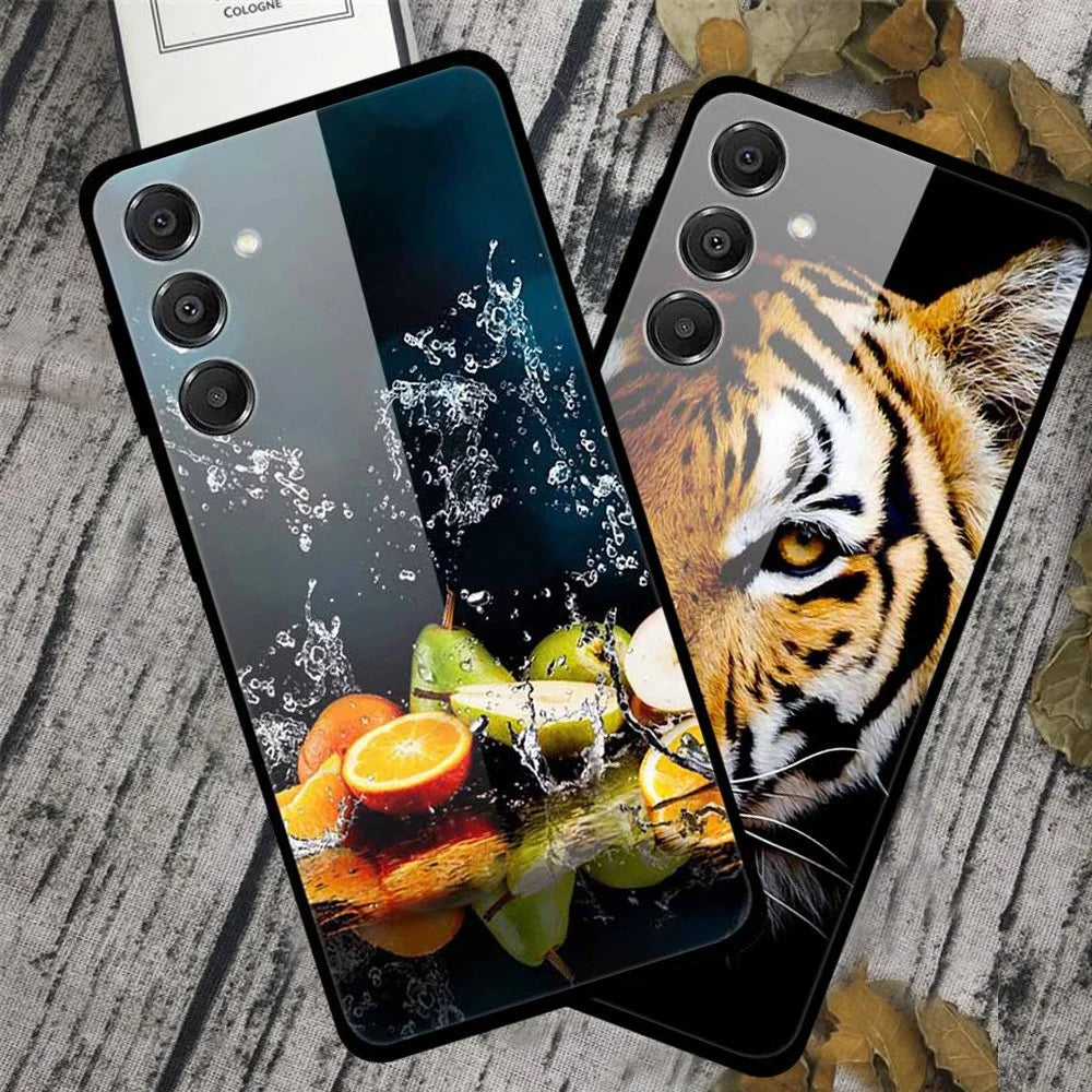 For Samsung Galaxy A16 5G / A16 4G Case Pattern Printed Tempered Glass Phone Cover - Science Fiction - 3