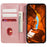 For Samsung Galaxy S25 Edge Case Strong Magnetic PU Leather Phone Cover Calf Texture - Rose Gold - 2
