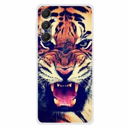 For Samsung Galaxy A16 5G / 4G Case TPU Pattern Printing Anti-Fall Phone Cover - Tiger - 1