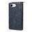 For iPhone 17e / 16e Case Zipper Pocket PU Leather Phone Cover with Hand Strap - Blue - 6