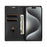 For iPhone 17e / 16e Wallet Case Magnetic Closure PU Leather Phone Cover - Black - 2