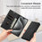 For iPhone 17e / 16e Wallet Case Magnetic Closure PU Leather Phone Cover - Black - 4