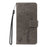 For Samsung Galaxy S25 Edge Phone Case with Stand Cat Tree Pattern Leather Wallet Mobile Cover - Grey - 2