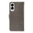 For Samsung Galaxy S25 Edge Phone Case with Stand Cat Tree Pattern Leather Wallet Mobile Cover - Grey - 3