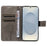 For Samsung Galaxy S25 Edge Phone Case with Stand Cat Tree Pattern Leather Wallet Mobile Cover - Grey - 4