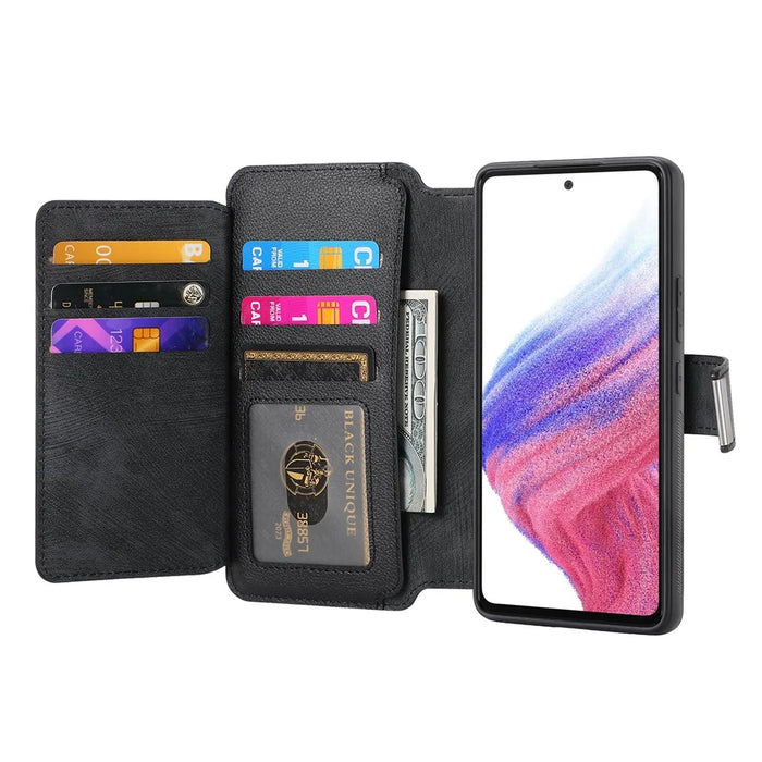 CASENEO For Samsung Galaxy A26 5G Case  MW-02 Detachable Magnetic Leather Flip Phone Cover - Black - 4