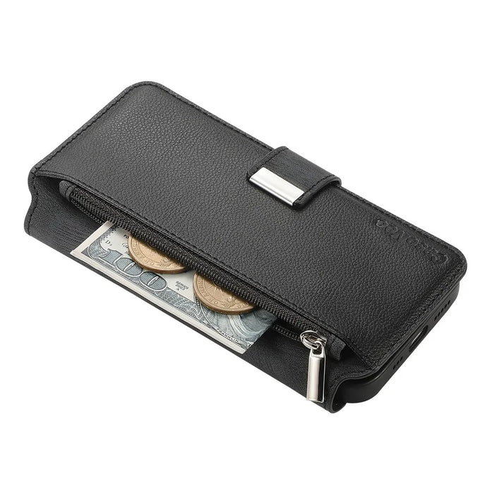 CASENEO For Samsung Galaxy A26 5G Case  MW-02 Detachable Magnetic Leather Flip Phone Cover - Black - 5