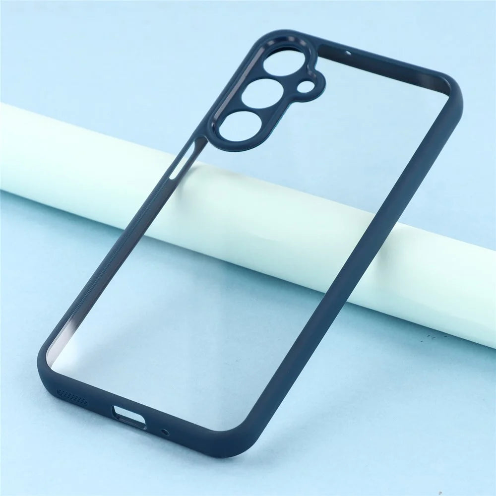 For Samsung Galaxy A16 4G / 5G Phone Case TPU + Acrylic Clear Back Cover - Sapphire - 5