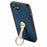 CASENEO D22 For iPhone 17e / 16e Case Folding Kickstand Retro Leather Back Phone Cover - Blue - 2