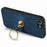 CASENEO D22 For iPhone 17e / 16e Case Folding Kickstand Retro Leather Back Phone Cover - Blue - 3