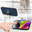CASENEO D22 For iPhone 17e / 16e Case Folding Kickstand Retro Leather Back Phone Cover - Blue - 7